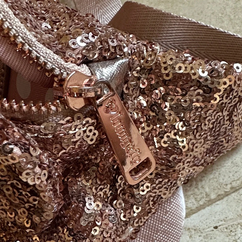 Disney Loungefly Sequin Bow Accent Bag - Brown - Picture 9 of 9